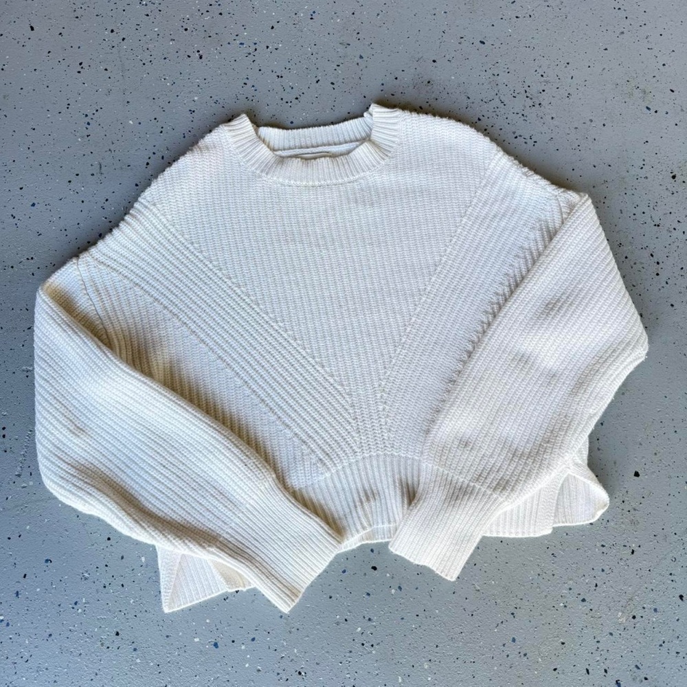 Abercrombie Ivory Knit Sweater SZ XS